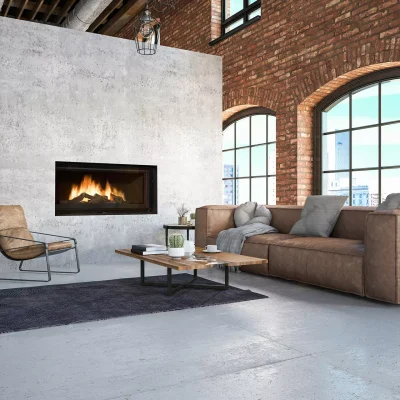 Cheminée et insert GODIN