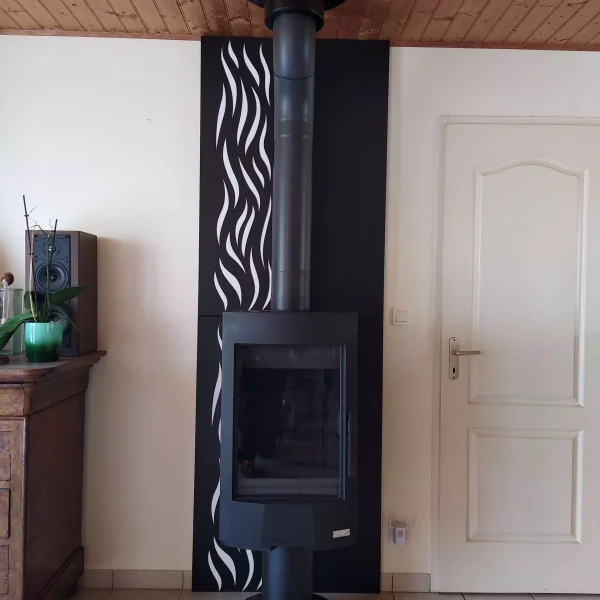 Réalisation d'un poêle à bois à Venansault par Déco'Styl