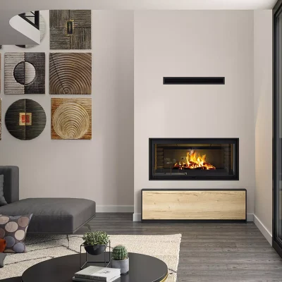 Cheminée et insert GODIN