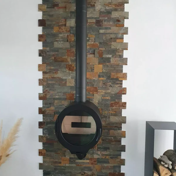 Réalisation d'un poêle à bois à Venansault par Déco'Styl