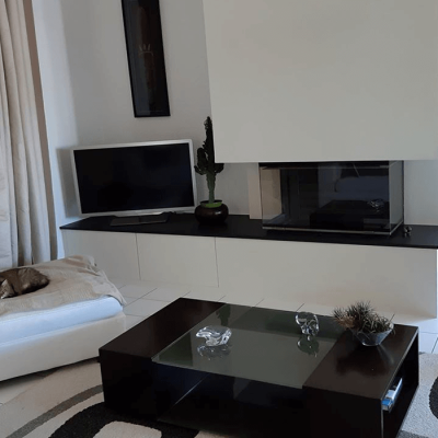 Réalisation d'une cheminée à Challans par Déco'Styl