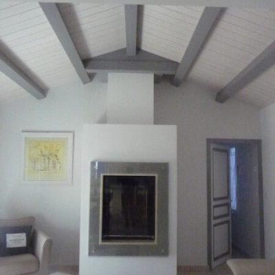 Réalisation d'une cheminée à Challans par Déco'Styl