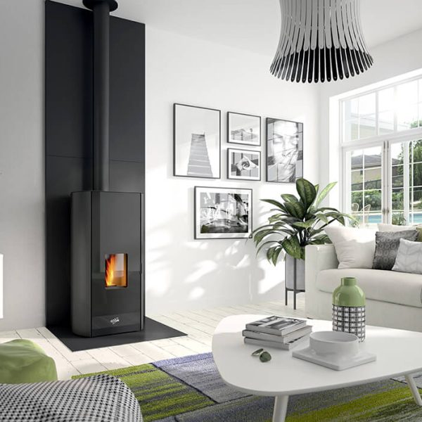 Réalisation d'un poêle à bois aux Sables-d'Olonne par Déco'Styl