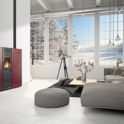 Réalisation d'un poêle à granulés à Challans par Déco'Styl