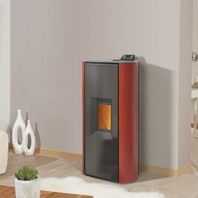 Réalisation d'un poêle à granulés à Challans par Déco'Styl